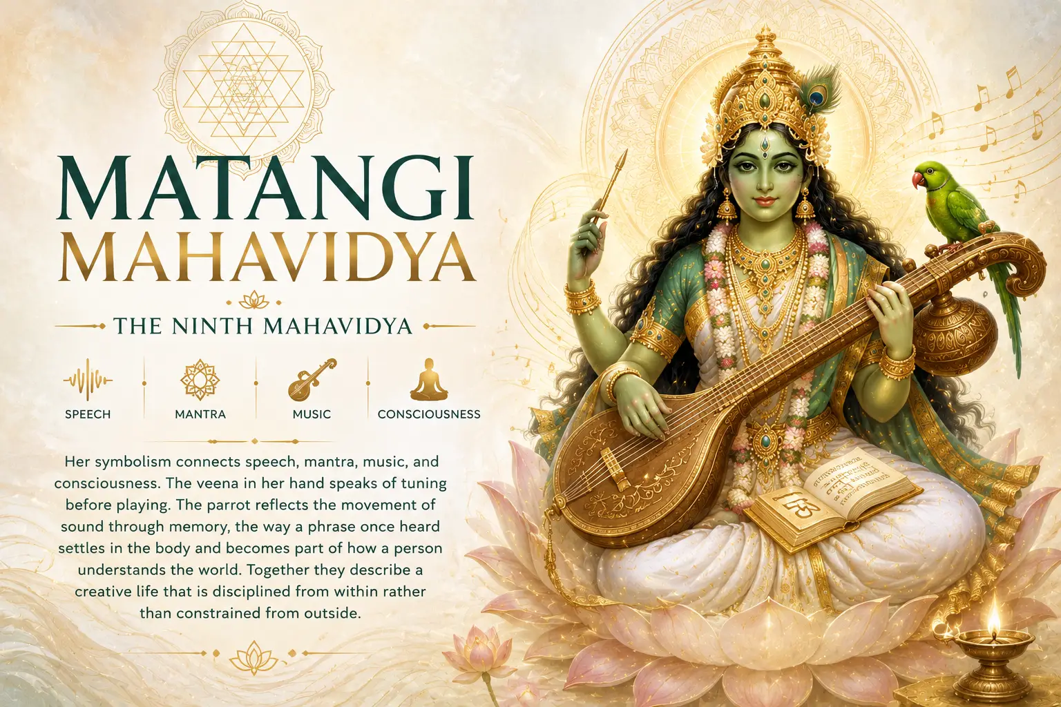 Matangi Mahavidya: The Ninth Mahavidya (Ucchishta Matangi or Raja Shyamala)
