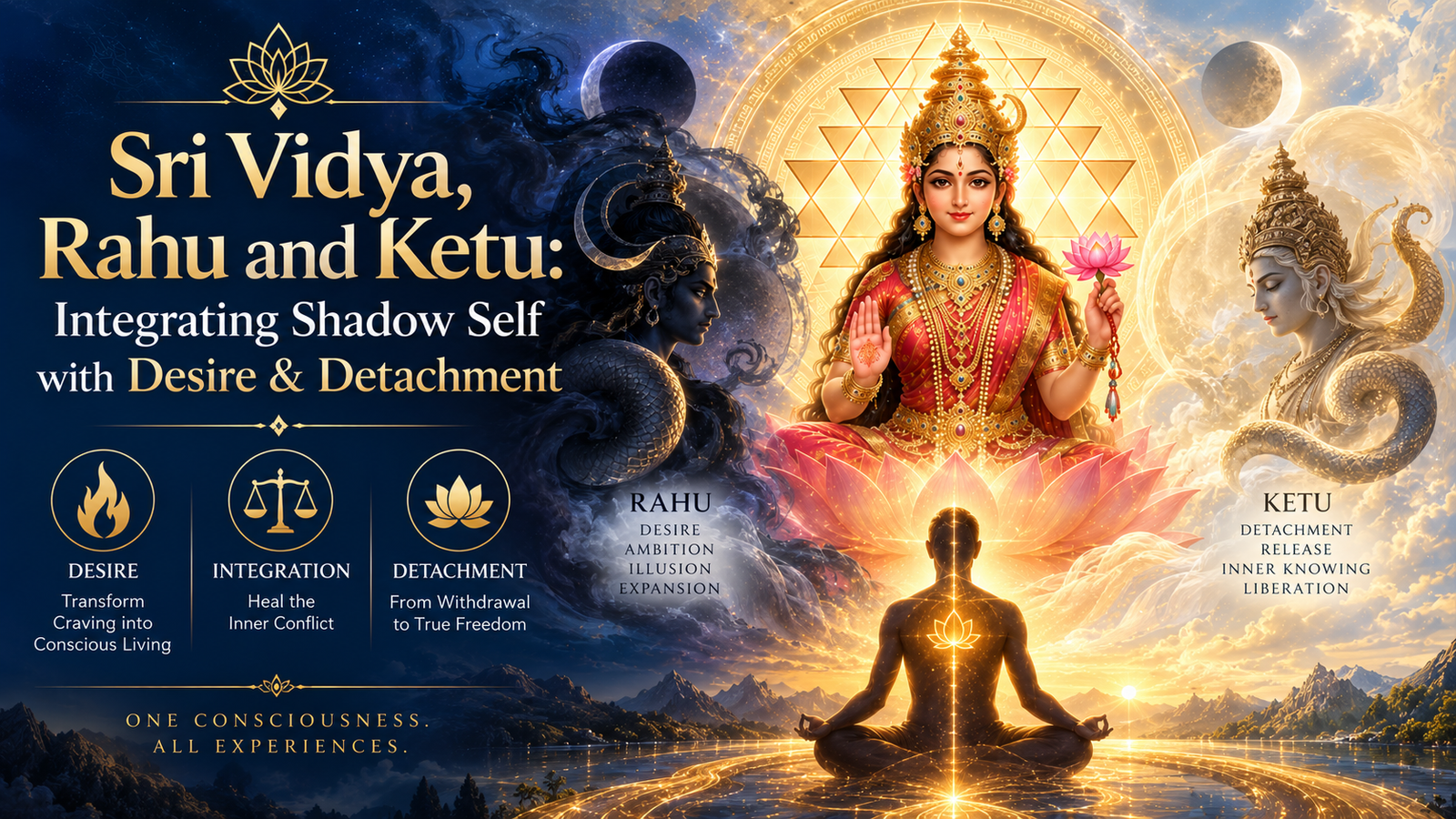 Sri Vidya, Rahu and Ketu Integrating Shadow Self